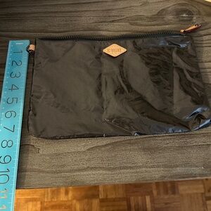 MZ Wallace Dark Silver Pouch 11x 7
